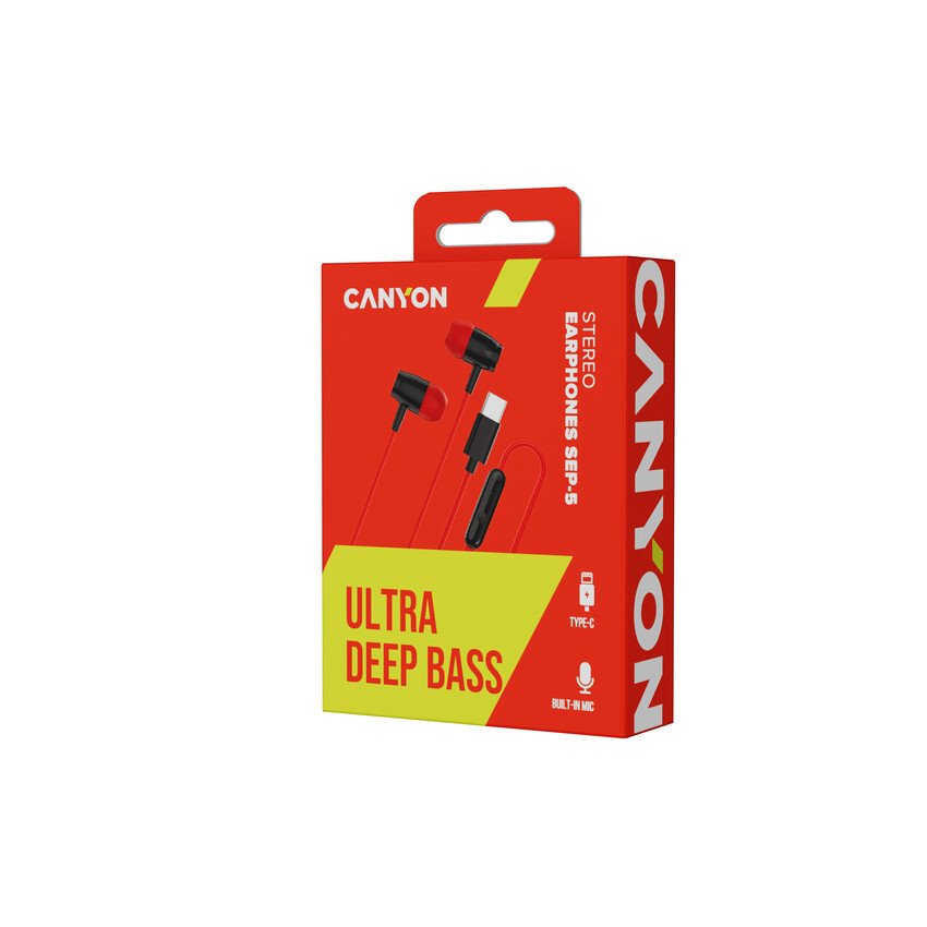 CANYON špunty SEP-5 TYPE-C Red
