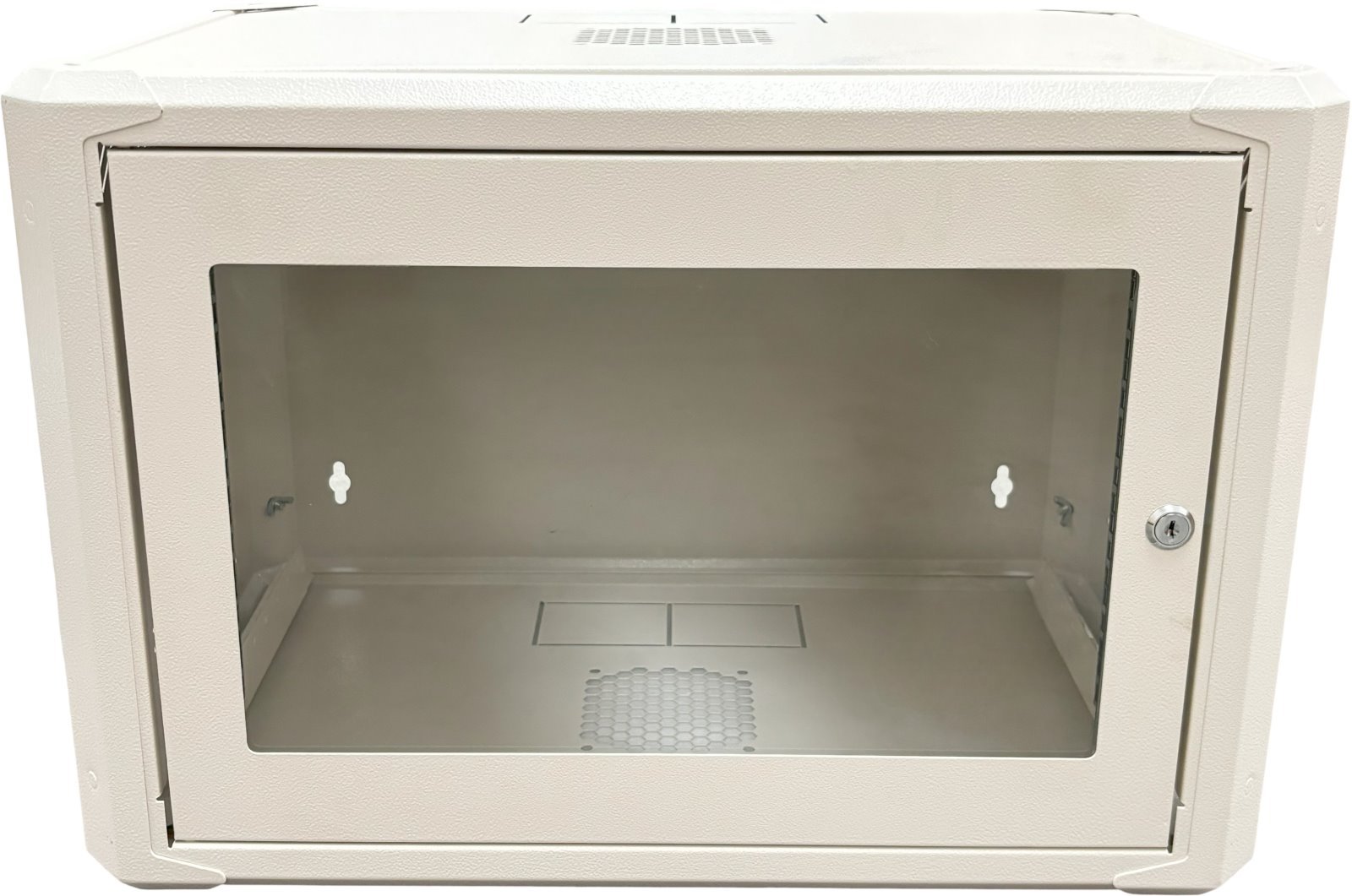 Conexpro jednodílný rozvaděč 19" 6U/400mm, FLAT PACK, skleněné dveře