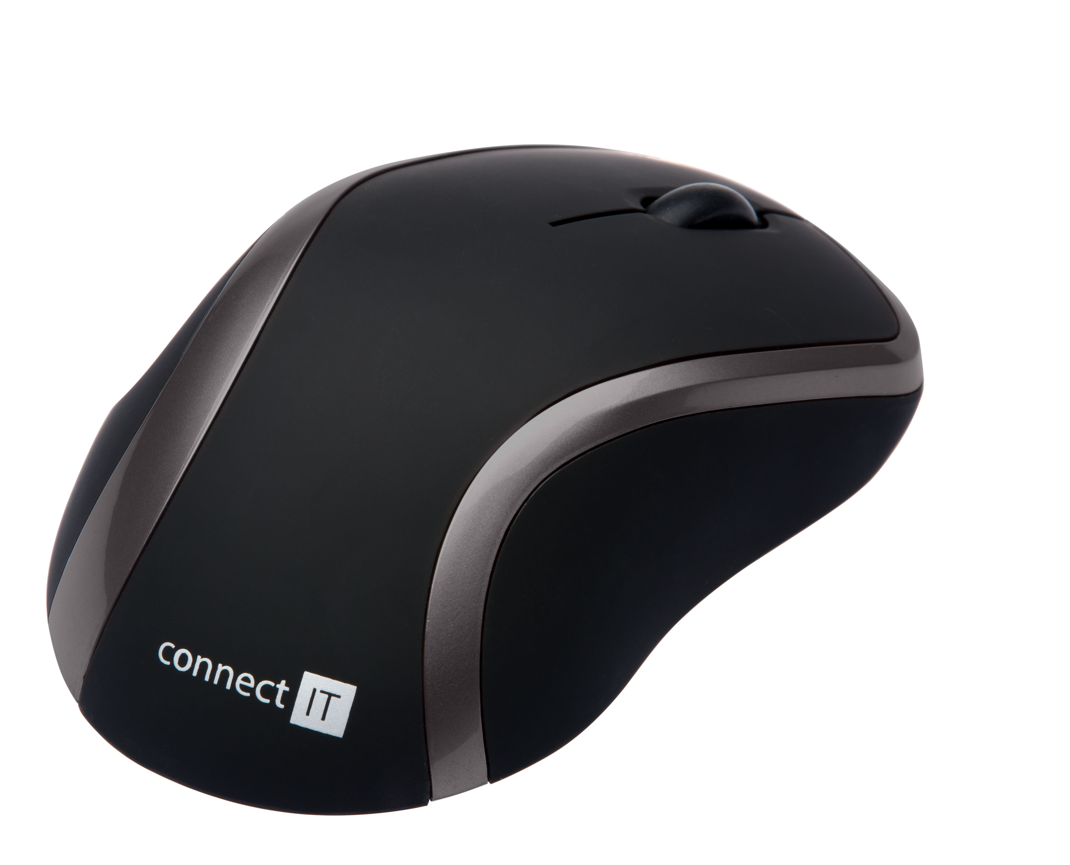 CONNECT IT Bezdrátová laserová myš WM2200 (+ 2x AAA baterie zdarma), černá