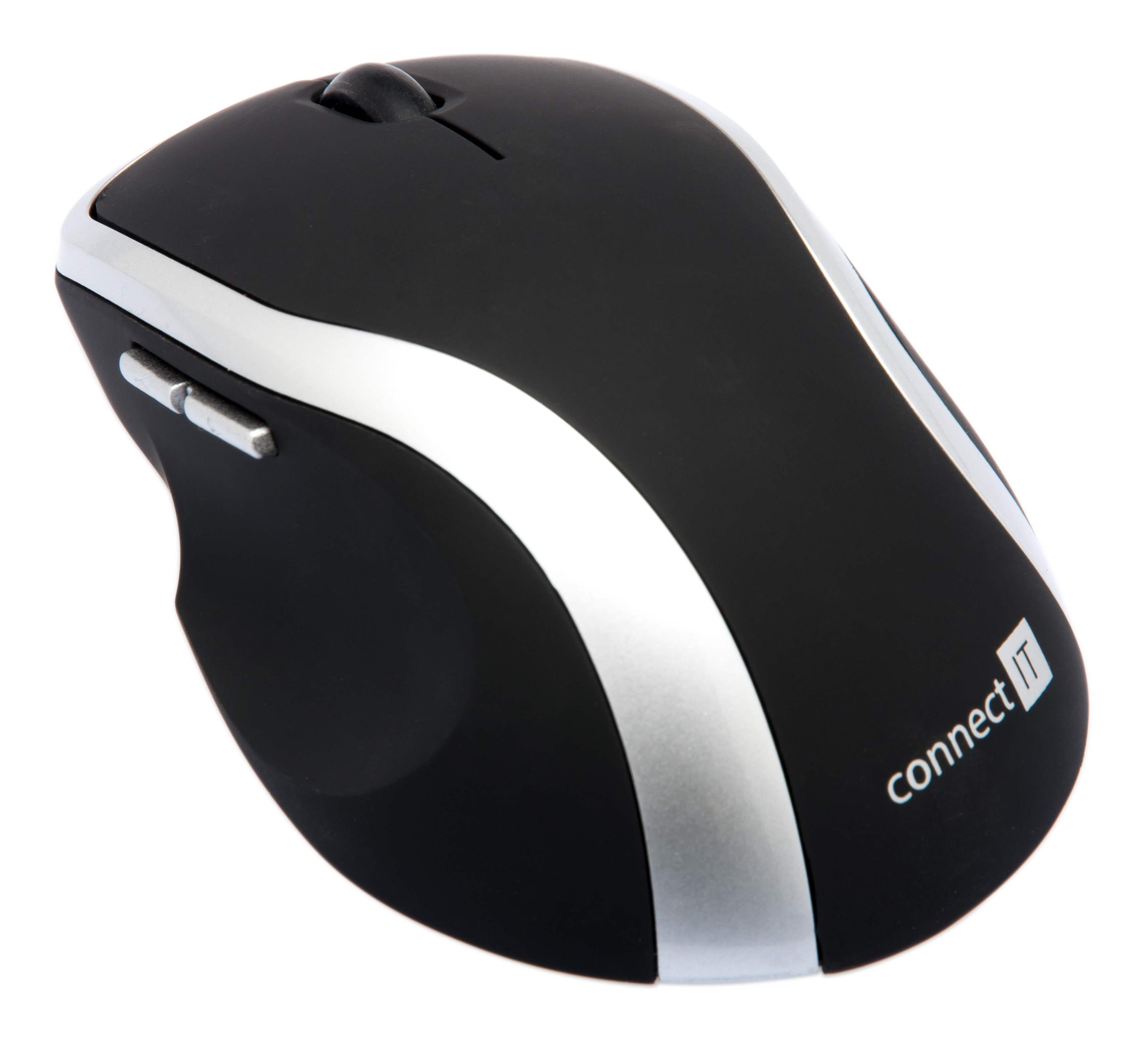 CONNECT IT bezdrátová laserová myš WM2200, (+ 2x AAA baterie zdarma), stříbrná