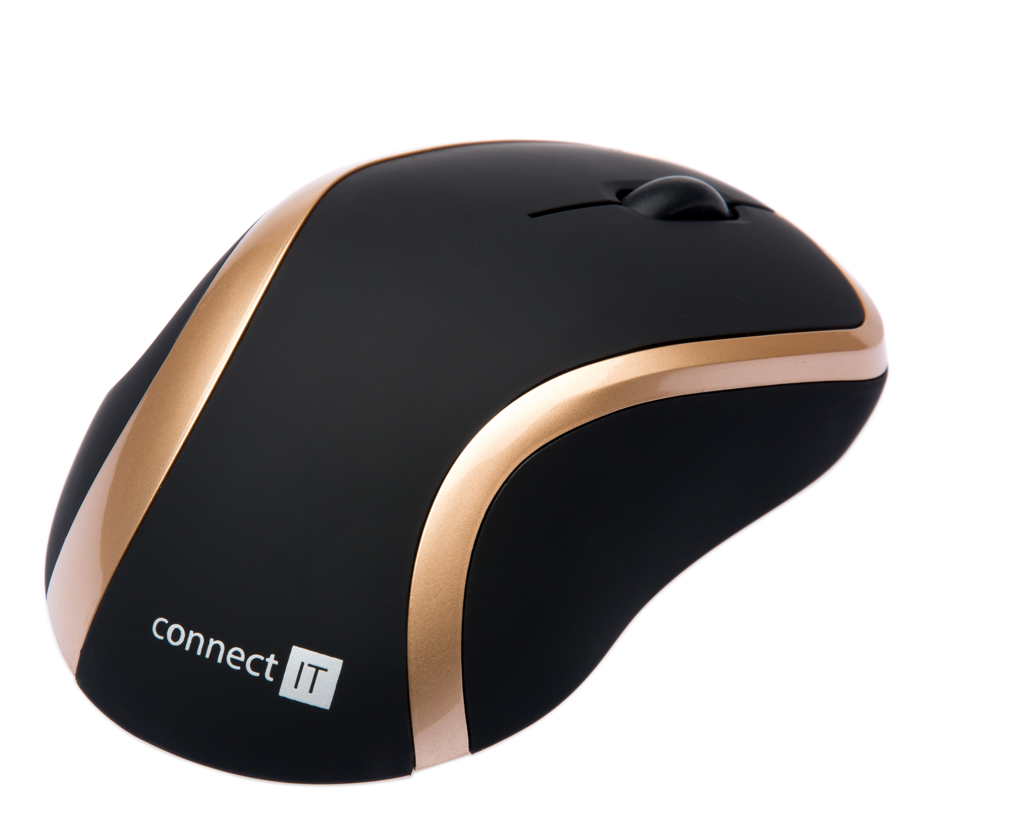 CONNECT IT bezdrátová laserová myš WM2200, (+ 2x AAA baterie zdarma), zlatá