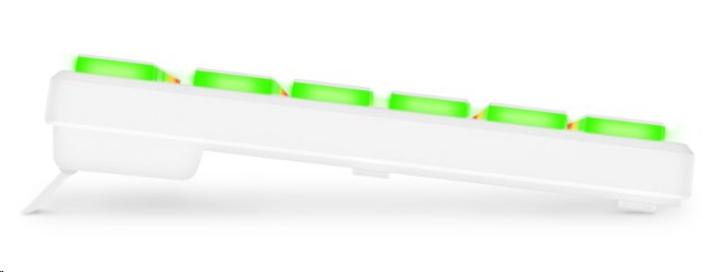 CONNECT IT Chocolate RNBW kancelářská podsvícená klávesnice (CZ + SK verze) WHITE