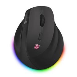 CONNECT IT FOR HEALTH Cloudy vertikální myš, ČERNÁ