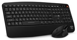 CONNECT IT FOR HEALTH Wireless Combo bezdrátová černá klávesnice + myš