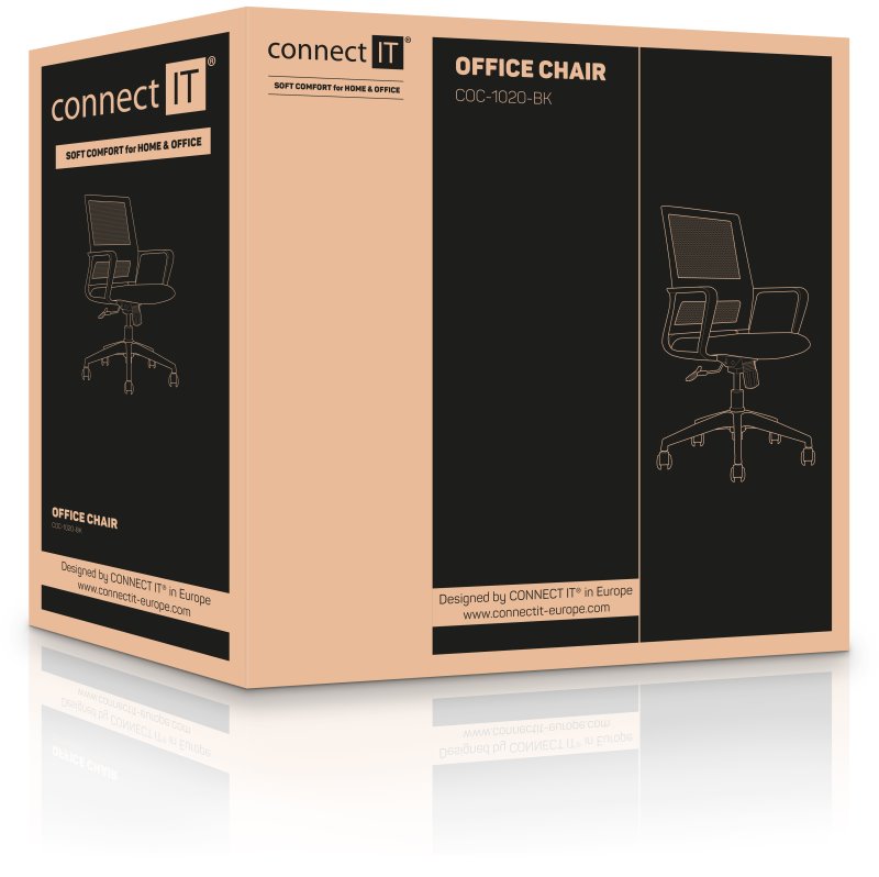 CONNECT IT ForHealth AlfaPro kancelářská židle, ČERNÁ