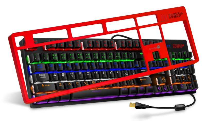 CONNECT IT NEO+ BLACK mechanická herní klávesnice (CZ+SK verze)