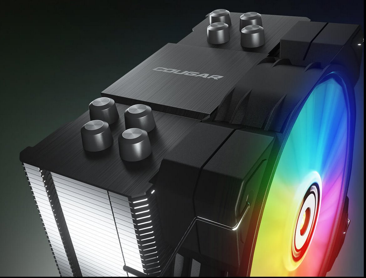 COUGAR chlazení FORZA 50 ARGB CPU Air Cooling 50x135x155mm ZIPPER FIN HDB