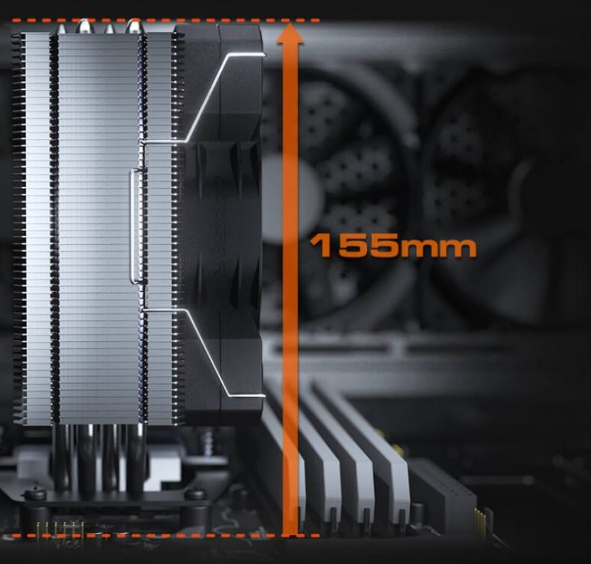 COUGAR chlazení FORZA 50 essential CPU Air Cooling 50x135x155mm HDB