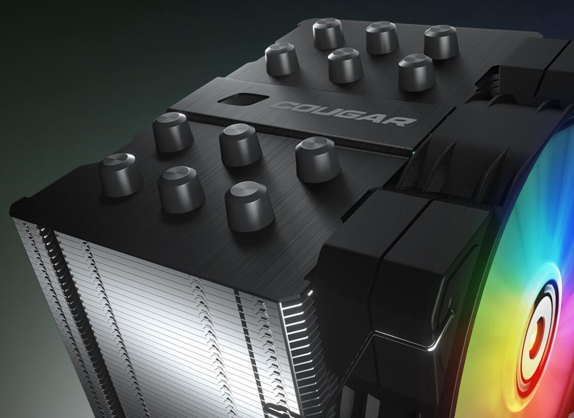 COUGAR chlazení FORZA 85 ARGB CPU Air Cooling 85x135x155mm ZIPPER FIN HDB