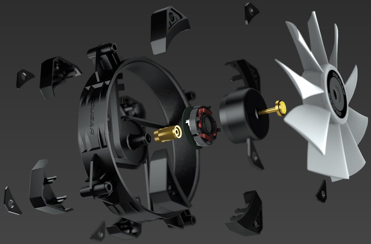 COUGAR chlazení FORZA 85 ARGB CPU Air Cooling 85x135x155mm ZIPPER FIN HDB