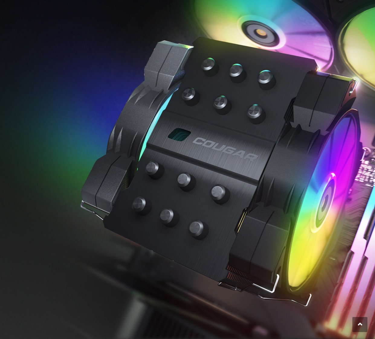 COUGAR chlazení FORZA 85 ARGB CPU Air Cooling 85x135x155mm ZIPPER FIN HDB