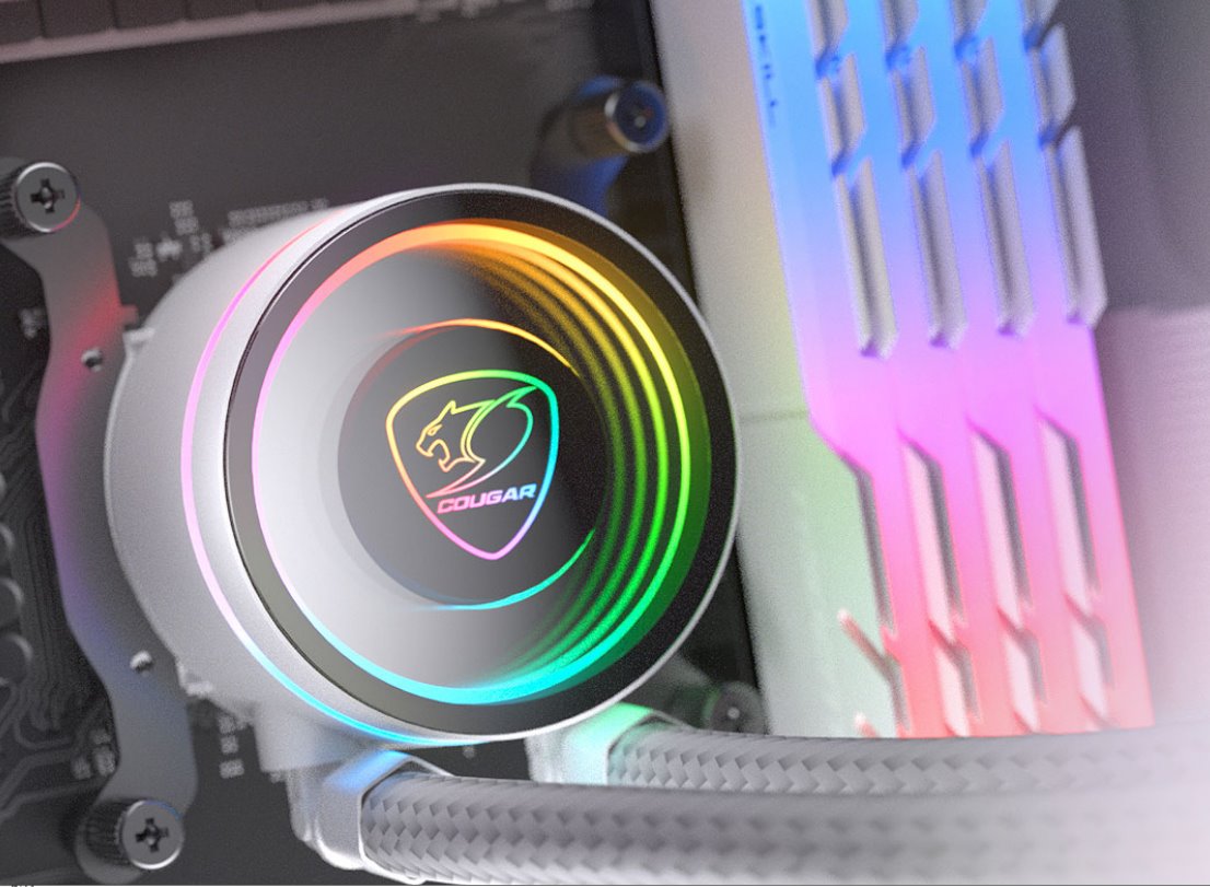 COUGAR chlazení POSEIDON ELITE ARGB 240 AIO vodní white