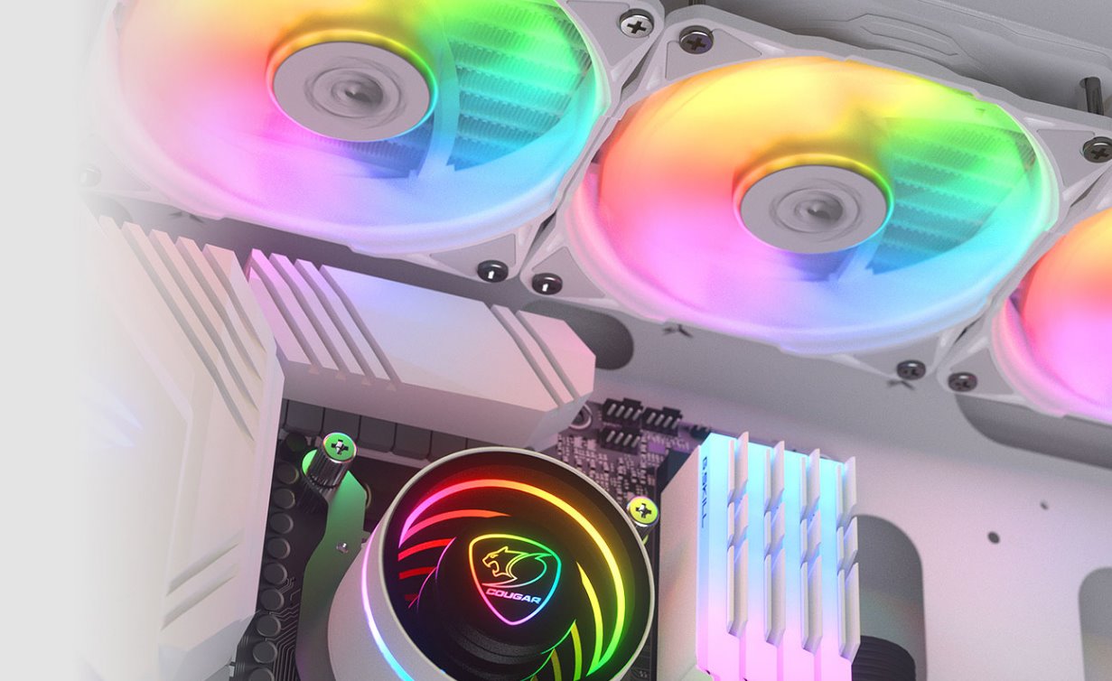 COUGAR chlazení POSEIDON ELITE ARGB 240 AIO vodní white