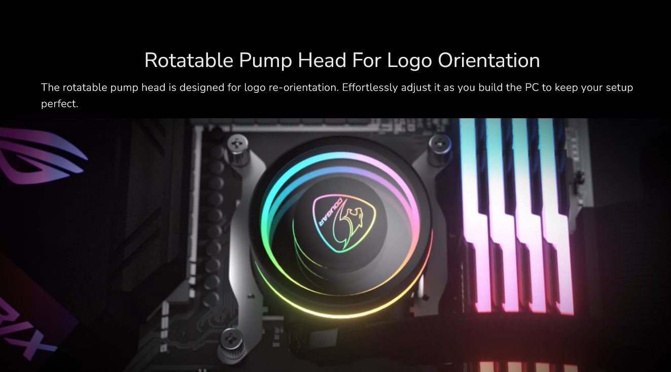 COUGAR chlazení POSEIDON ELITE ARGB 360 AIO vodní black