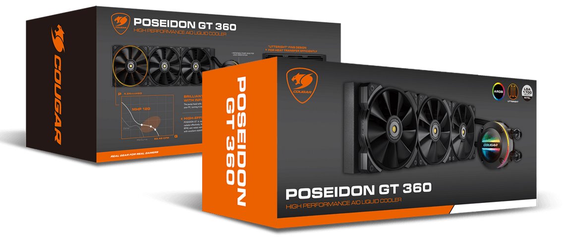 COUGAR chlazení POSEIDON GT 360 AIO vodní, 3x fan