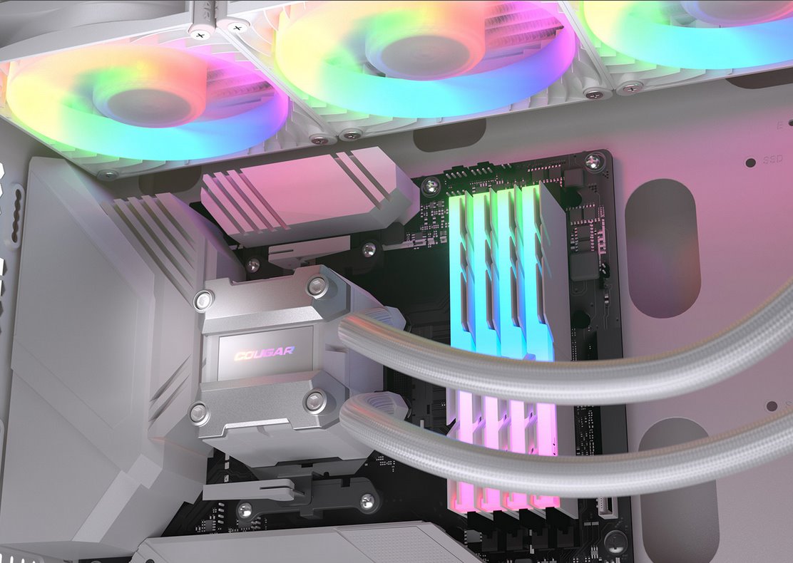 COUGAR chlazení POSEIDON ULTRA ARGB 360 AIO vodní white