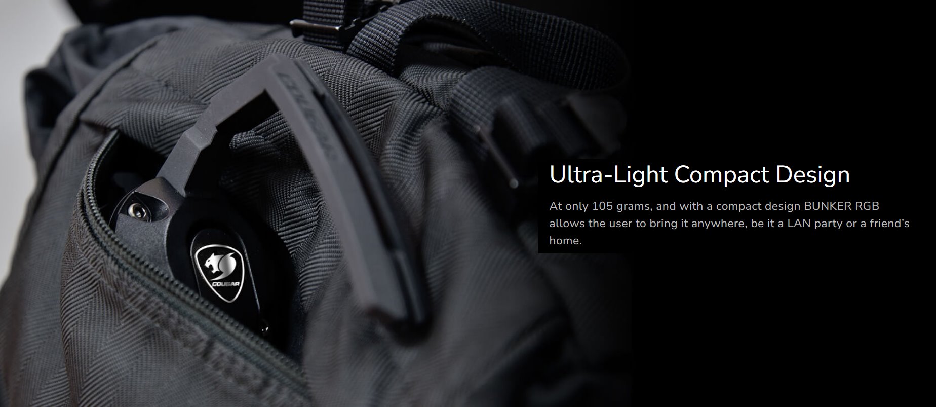 COUGAR držák kabelu myši Bunker RGB s USB HUBem