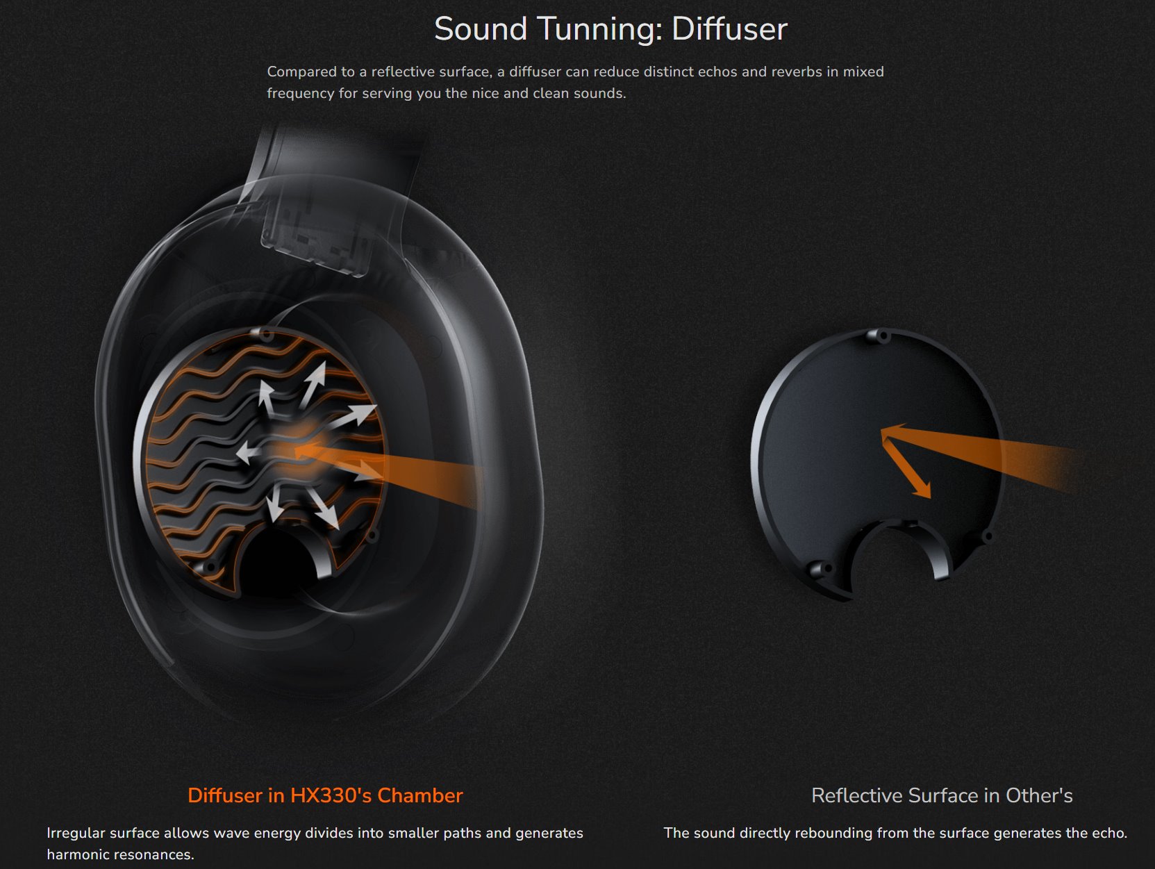 COUGAR herní headset HX330 NC 50mm orange