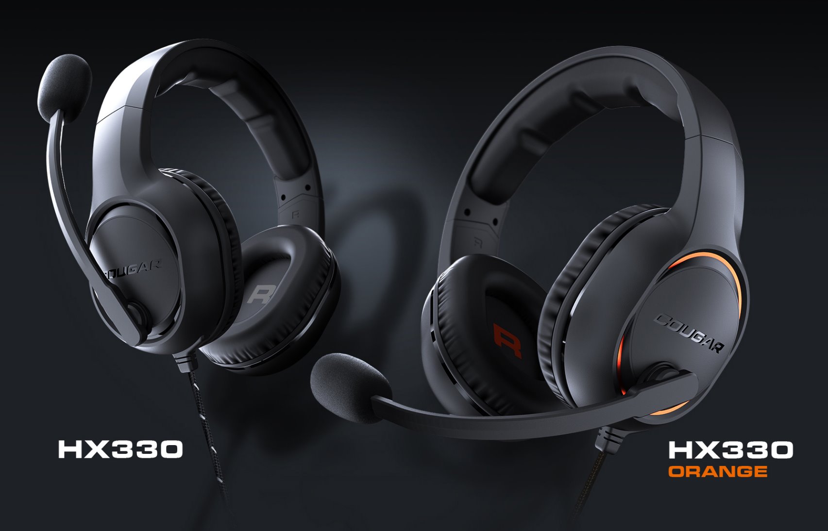 COUGAR herní headset HX330 NC 50mm orange