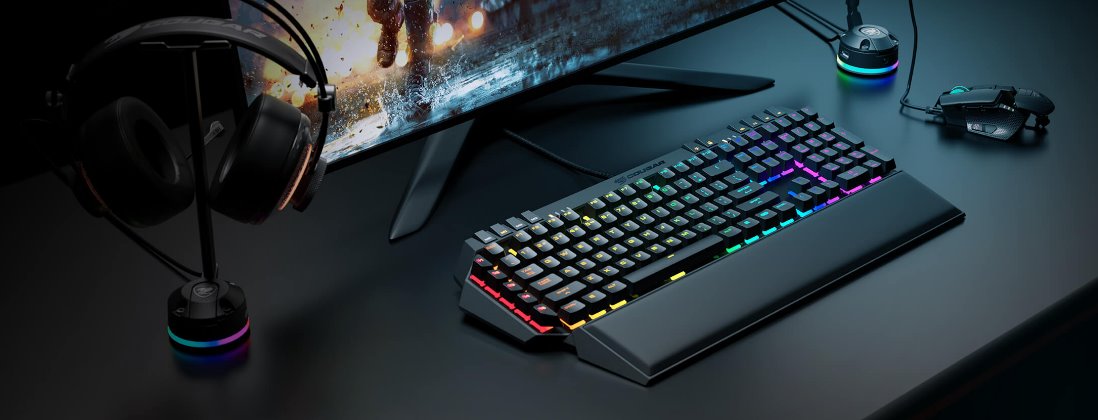 COUGAR herní klávesnice 700K EVO RGB (Red Cherry MX mechanical switch), aluminium brushed structure, NRKO