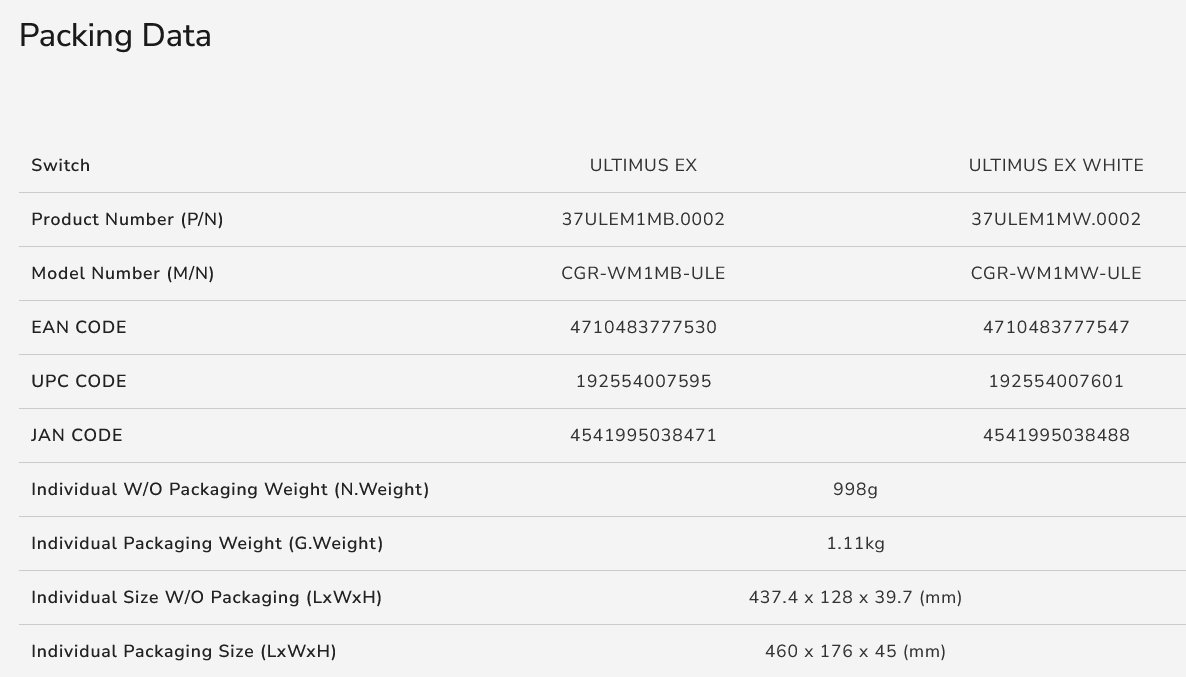 COUGAR herní klávesnice Ultimus EX white (N-KEY Rollover)