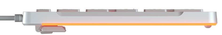 COUGAR herní klávesnice VANTAR S RGB White, Ultra Slim Thickness, Anti-Ghosting