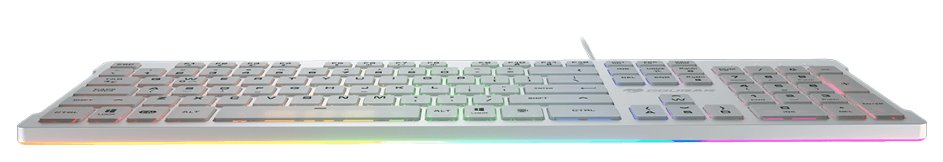 COUGAR herní klávesnice VANTAR S RGB White, Ultra Slim Thickness, Anti-Ghosting