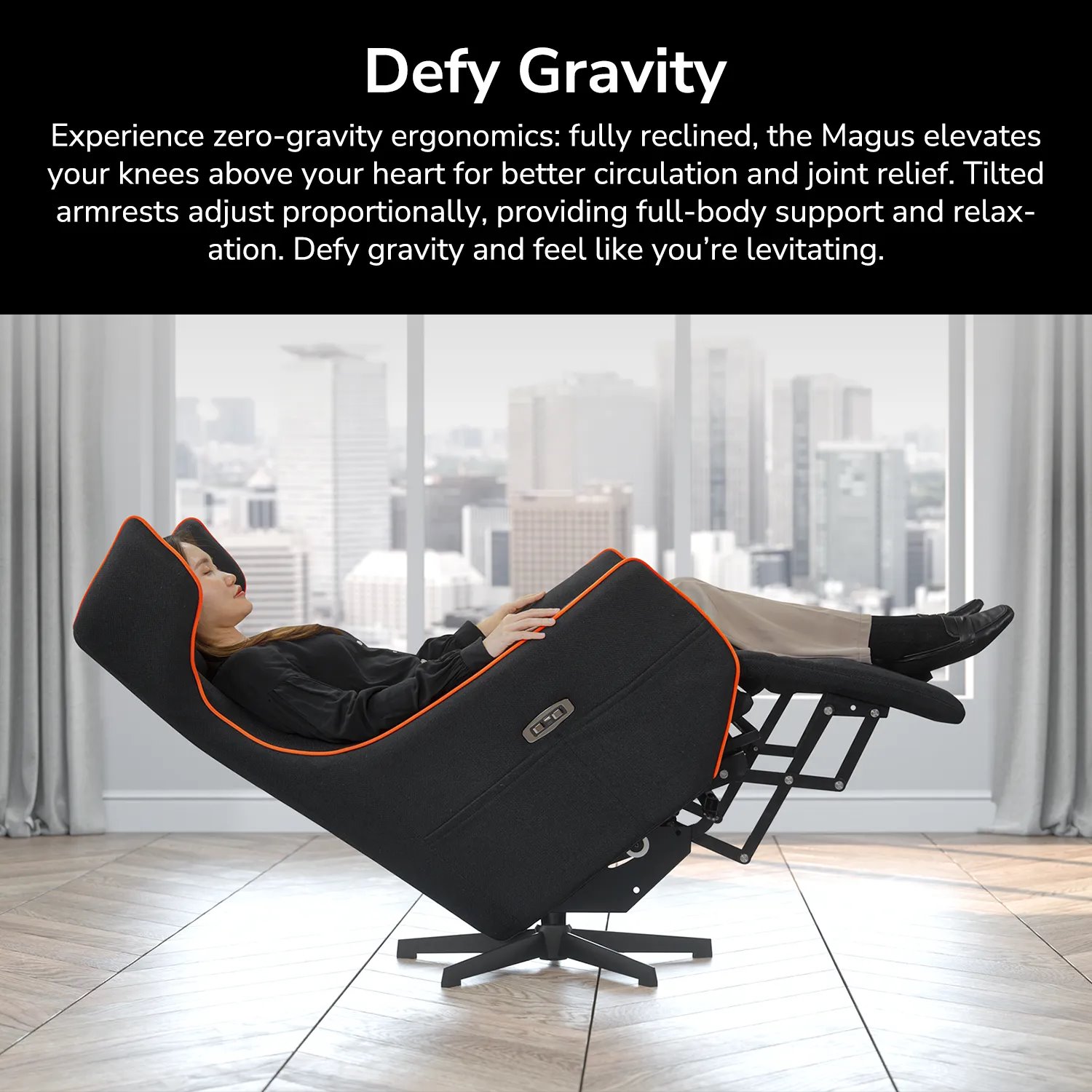 COUGAR herní křeslo MAGUS Orange/Gray