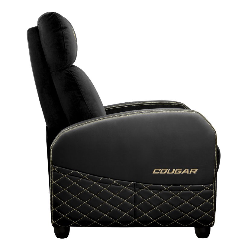 COUGAR herní křeslo RANGER ELITE GOLD - černá, gold, boční kapsy
