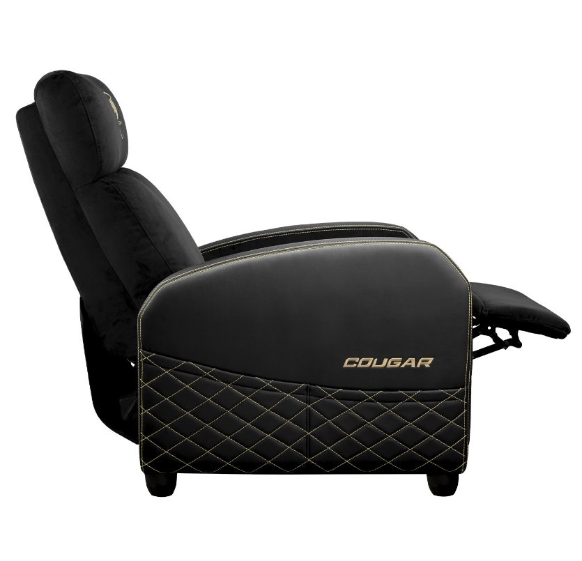 COUGAR herní křeslo RANGER ELITE GOLD - černá, gold, boční kapsy
