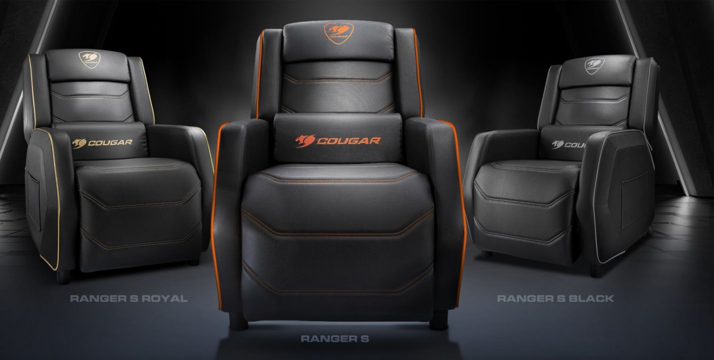 COUGAR herní křeslo RANGER S - černá, boční kapsa