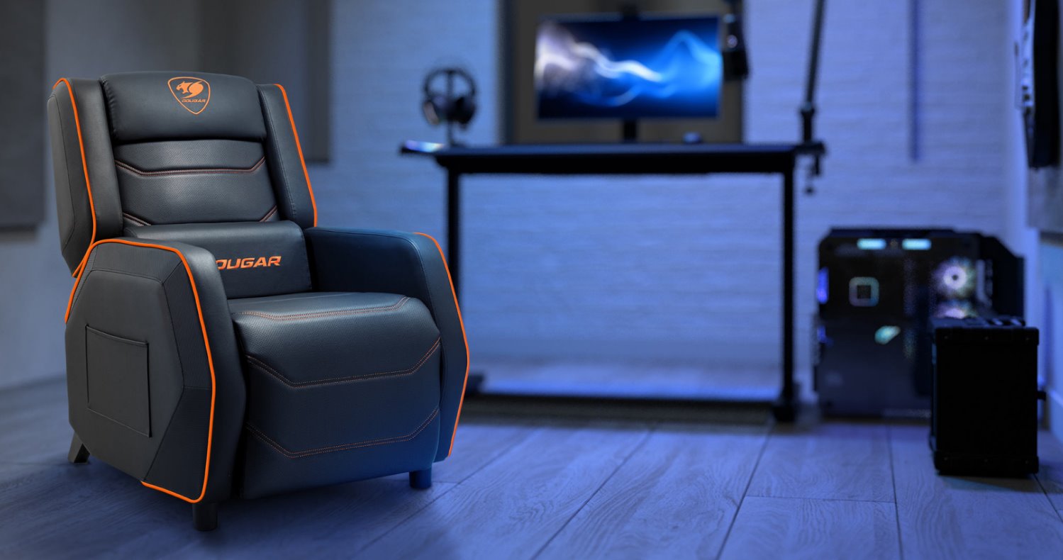 COUGAR herní křeslo RANGER S - černá, boční kapsa