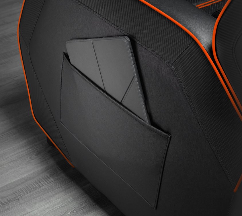 COUGAR herní křeslo RANGER S - černá/oranžová, boční kapsa