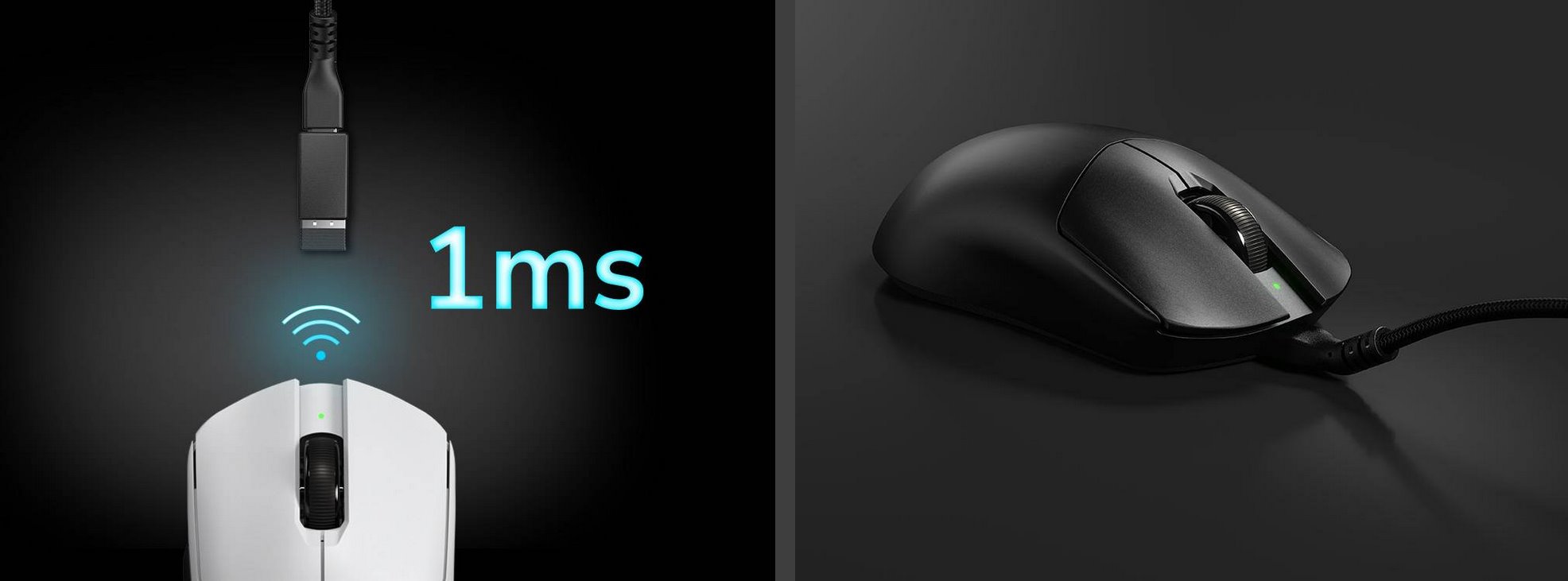 COUGAR herní myš bezdrátová/drátová REVENGER PRO 4K BLACK, čip PixArt 3395, 26000dpi, 650 IPS, 55g