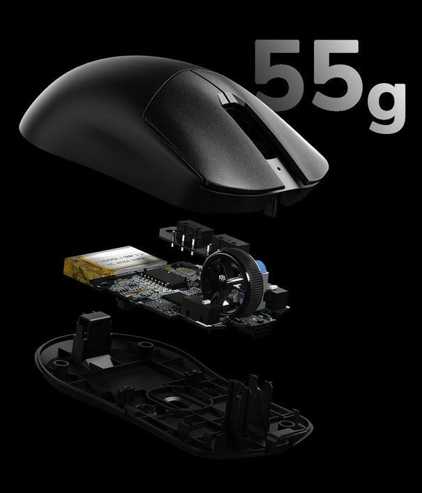 COUGAR herní myš bezdrátová/drátová REVENGER PRO 4K WHITE, čip PixArt 3395, 26000dpi, 650 IPS, 55g