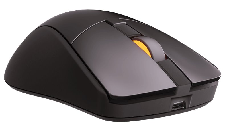 COUGAR herní myš bezdrátová SURPASSION RX 2.4GHz čip PMW3330 72000dpi RGB LED, LCD screen