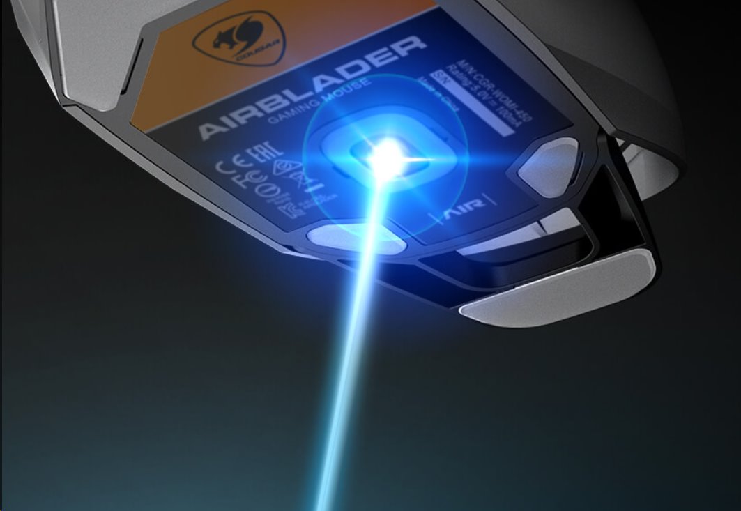 COUGAR herní myš drátová AIRBLADER čip PMW3389 16000dpi 62g light weight