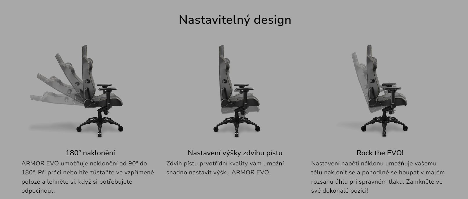 COUGAR herní židle ARMOR EVO ROYAL - černá/zlatá