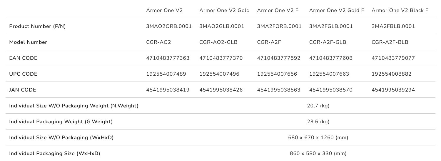 COUGAR herní židle ARMOR ONE V2 F (Tkaná látka) - zlatá