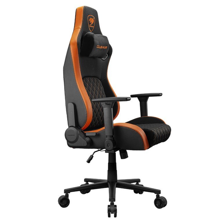 COUGAR herní židle DEFENSOR F (Tkaná látka) - černá/oranžová