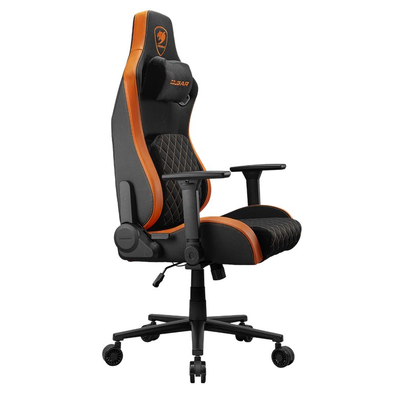 COUGAR herní židle DEFENSOR F (Tkaná látka) - černá/oranžová