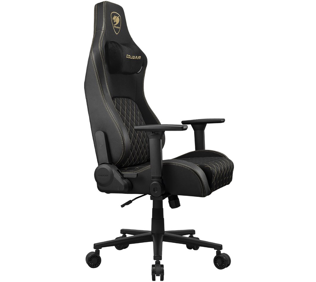 COUGAR herní židle DEFENSOR GOLD F (Tkaná látka) - černá/zlatá