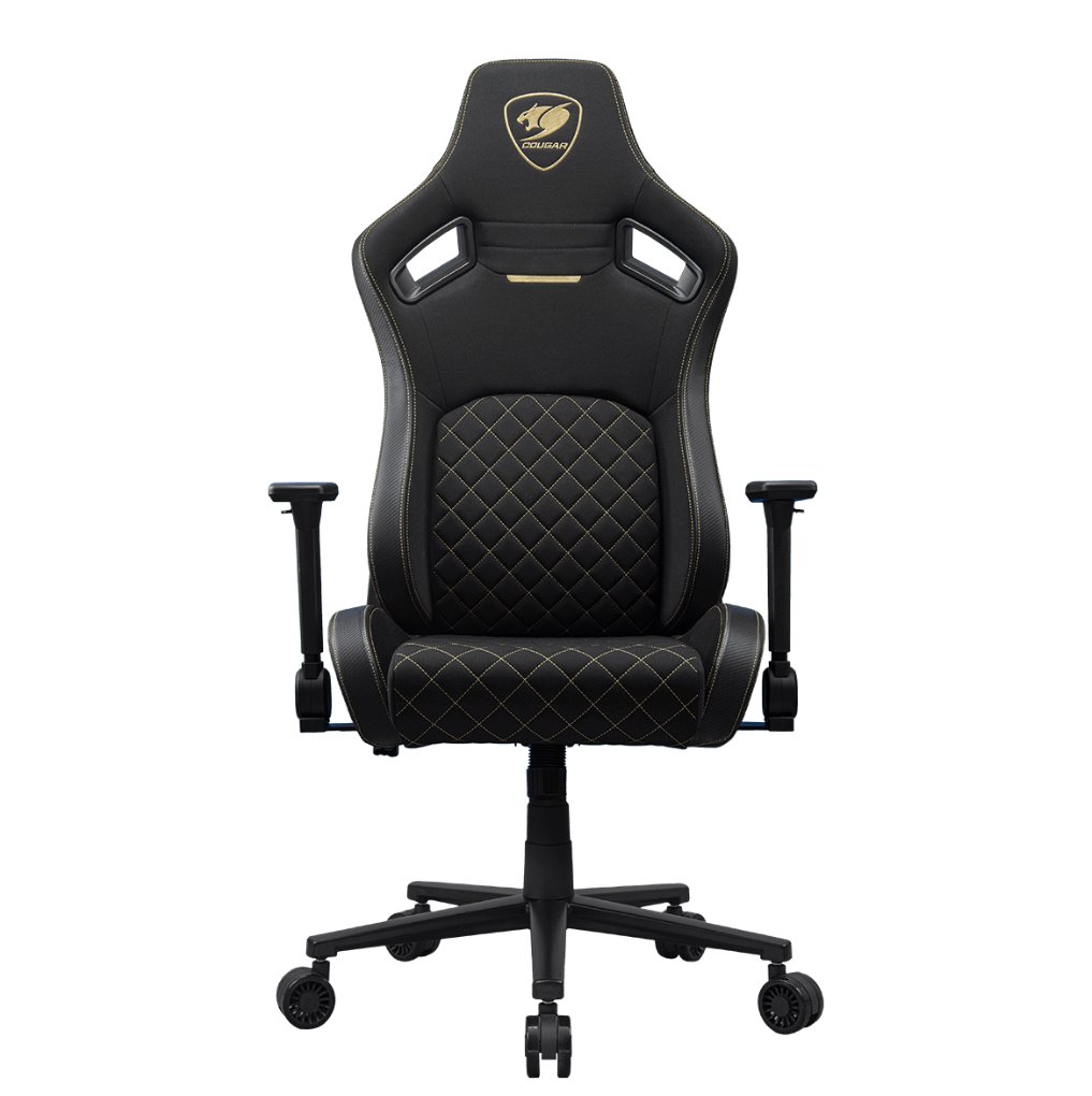COUGAR herní židle DEFENSOR GOLD F (Tkaná látka) - černá/zlatá