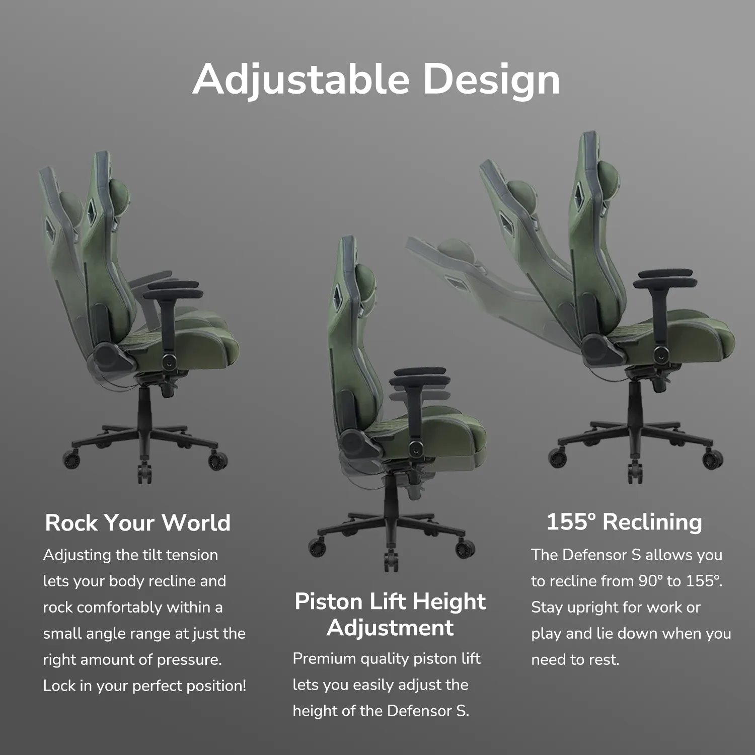 COUGAR herní židle DEFENSOR S F (Tkaná látka) - NAVY BLUE - modrá