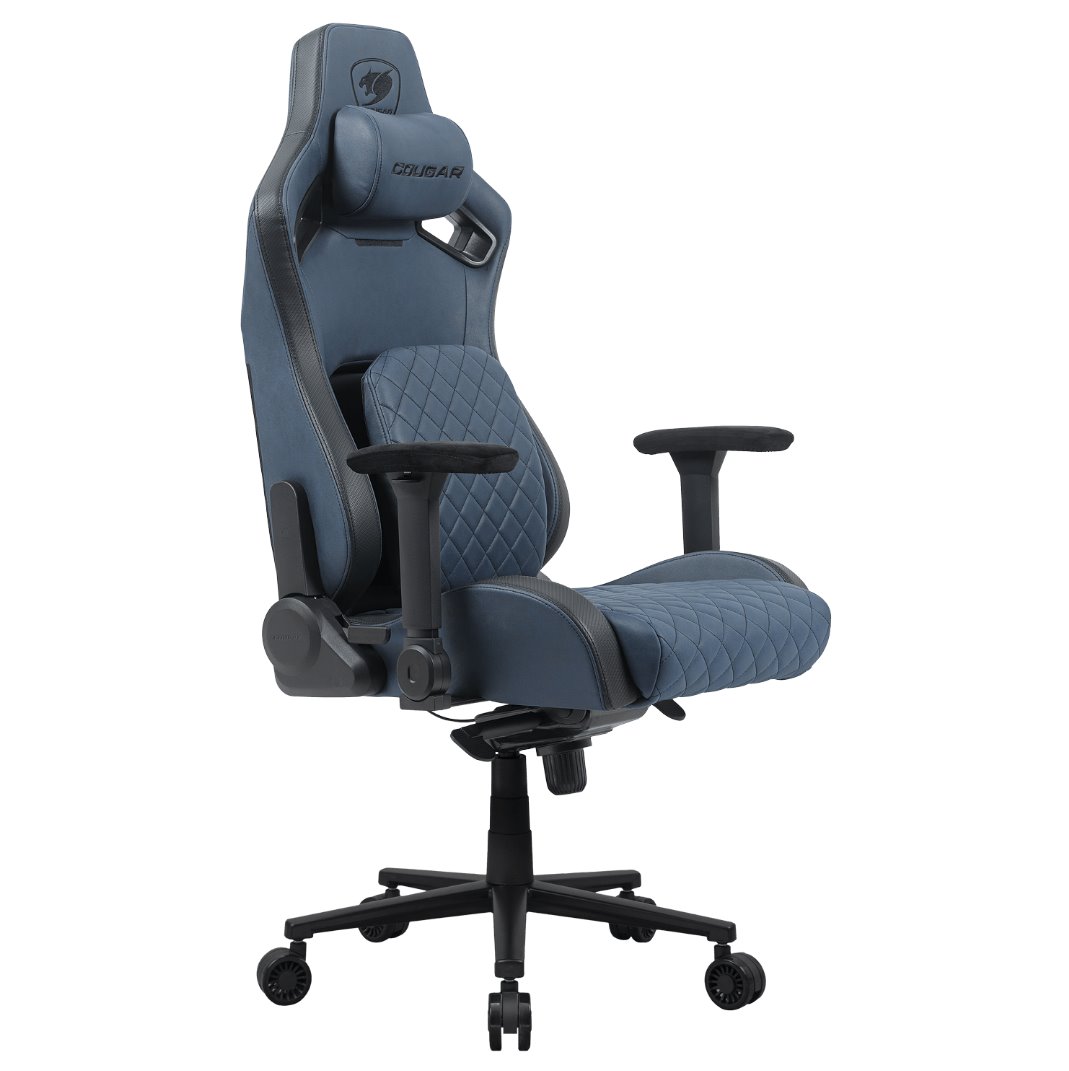 COUGAR herní židle DEFENSOR S F (Tkaná látka) - NAVY BLUE - modrá