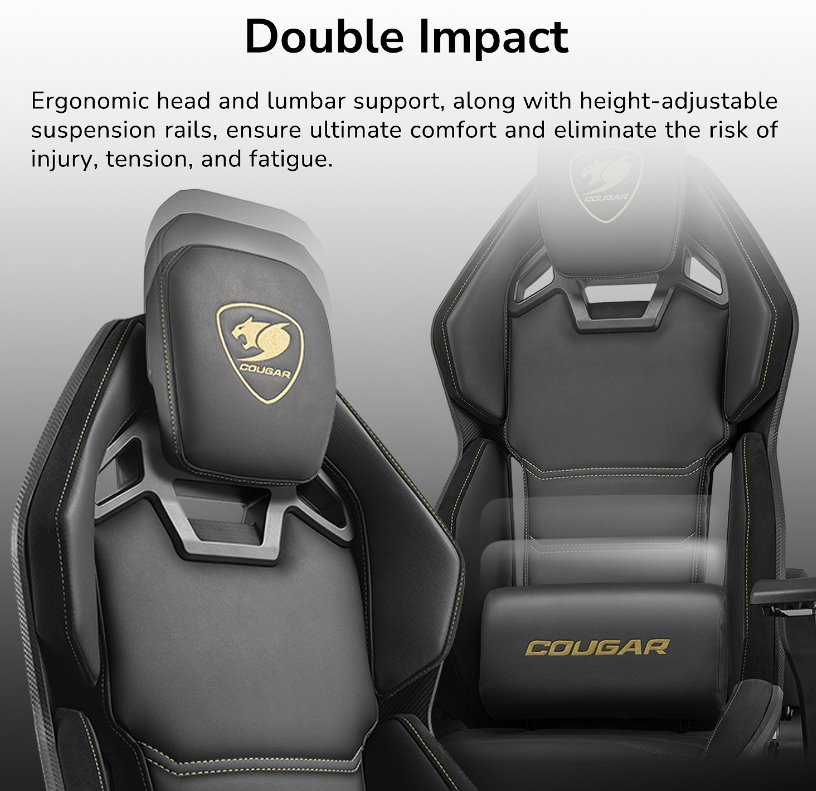 COUGAR herní židle HOTROD - černá