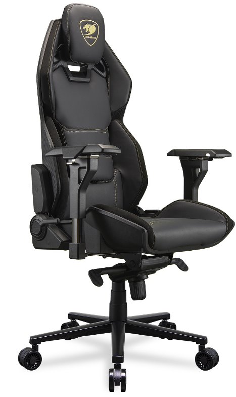 COUGAR herní židle HOTROD ROYAL - černá/zlatá