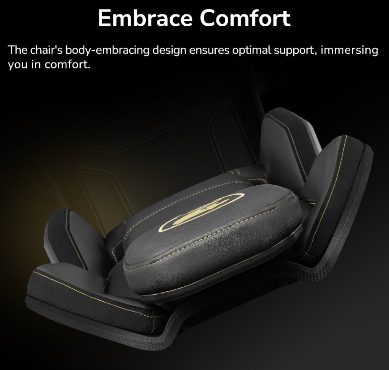 COUGAR herní židle HOTROD ROYAL - černá/zlatá