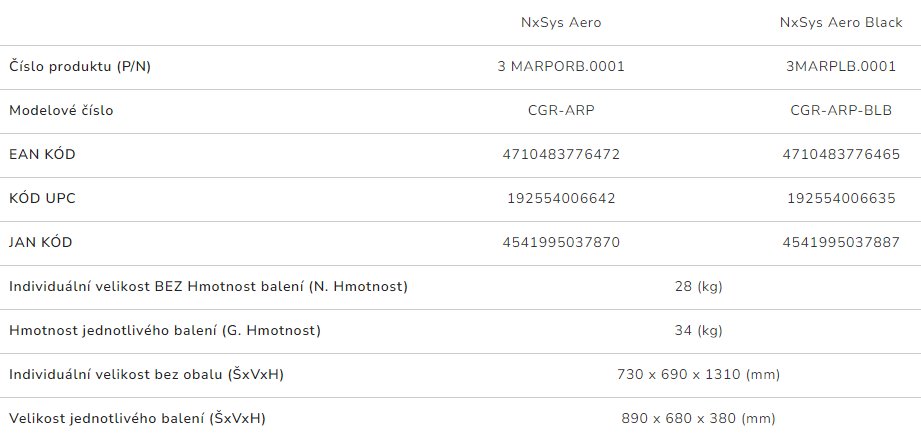 COUGAR herní židle NXSYS Aero - černá/oranžová