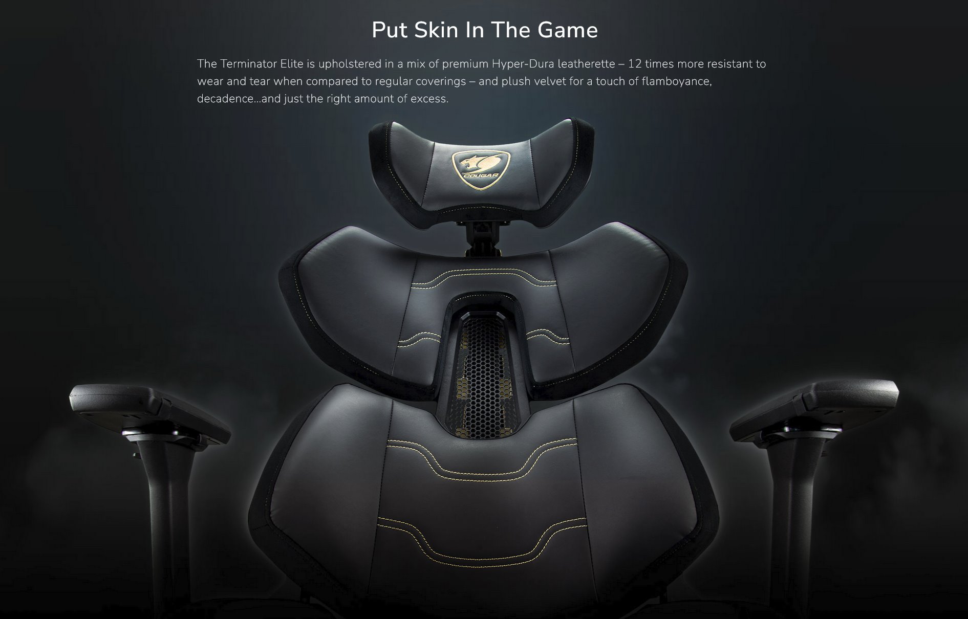 COUGAR herní židle TERMINATOR ELITE - černá